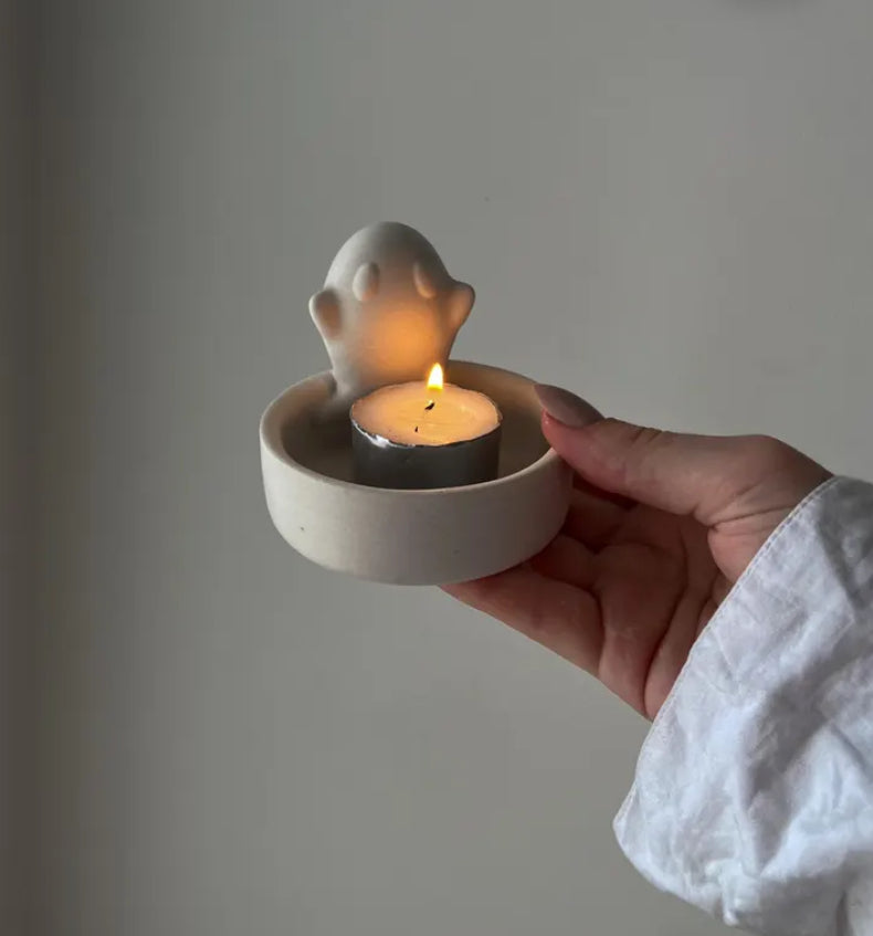 Ghost Tea Light Holder