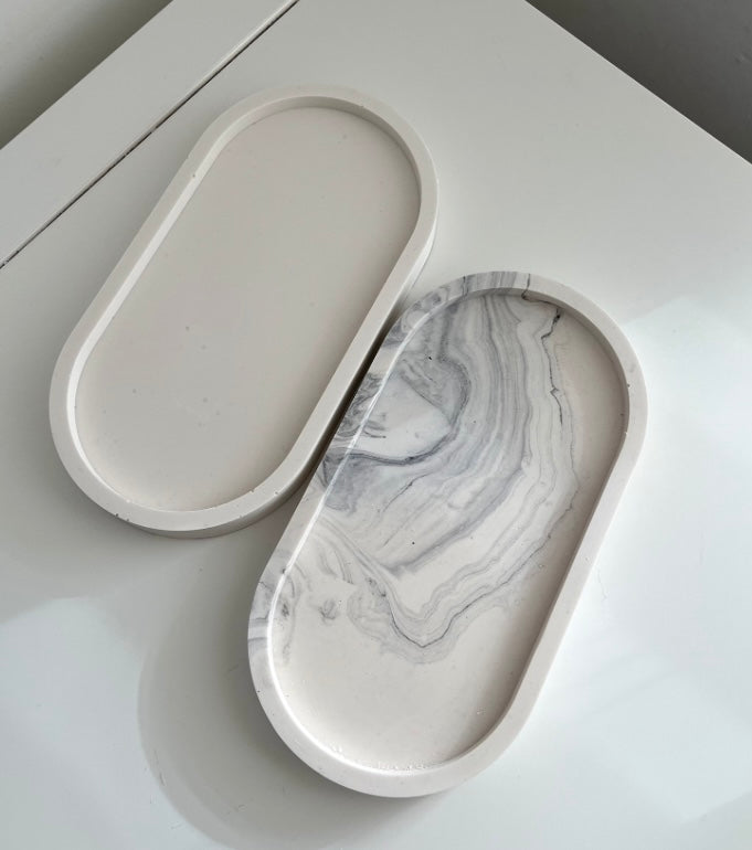 Jesmonite Oval Tray