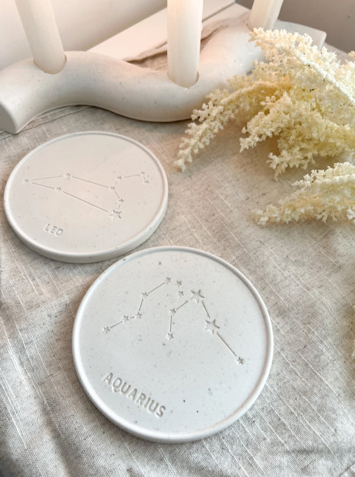 Jesmonite Zodiac Coaster