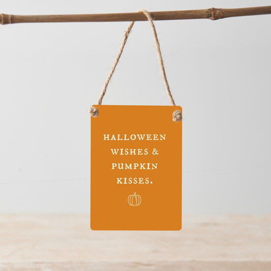 Halloween Wishes Mini Metal Sign