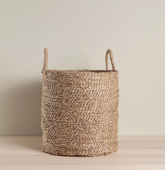 Natural Tall Seagrass Basket