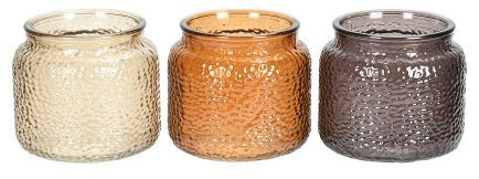 Rustic Glass Candle Holder