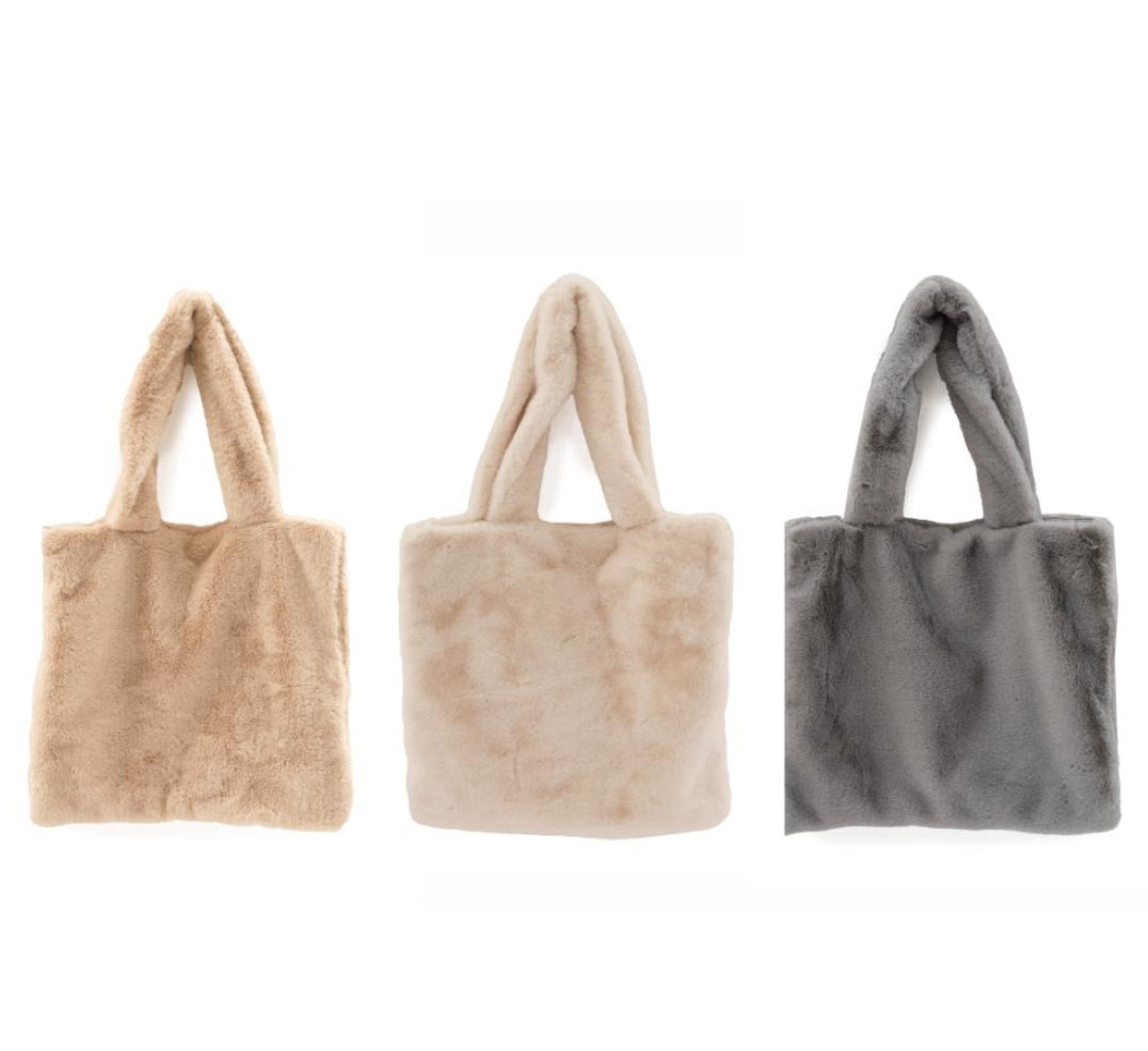 Faux Fur Tote Bag