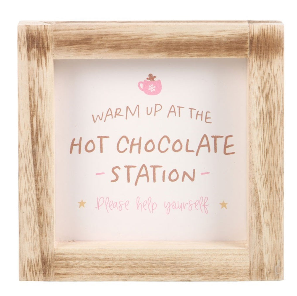 Hot Chocolate Wooden Frame