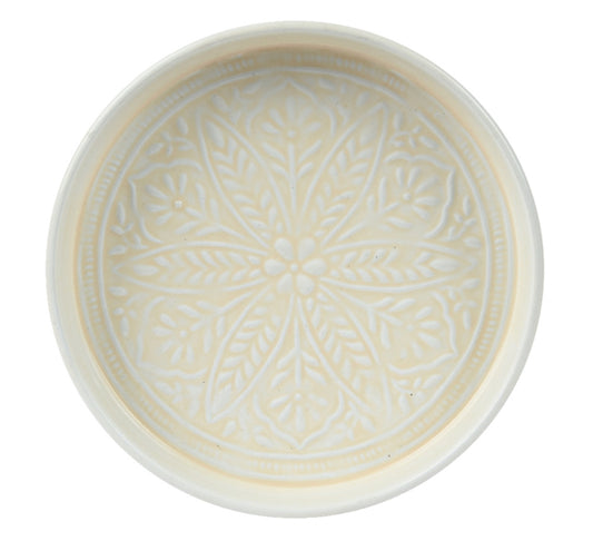 Floral Plate Cream