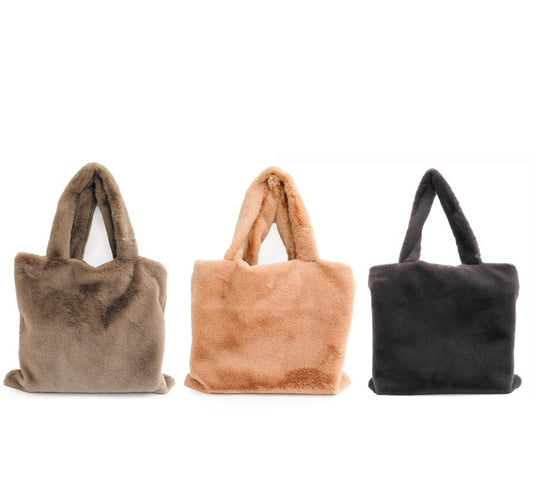 Faux Fur Tote Bag