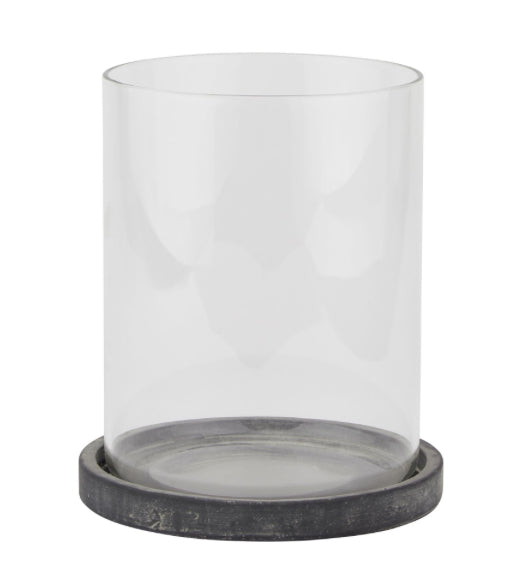 Dark Grey Hurricane Lantern