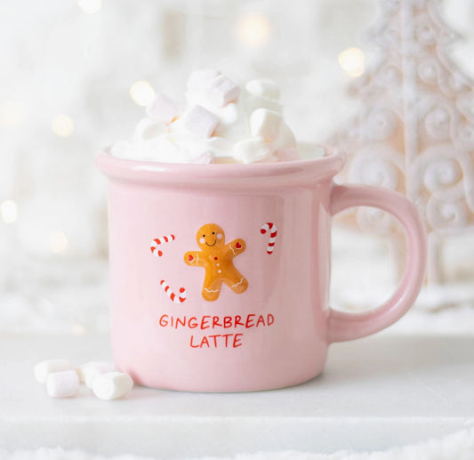 Pink Gingerbread Latte Mug