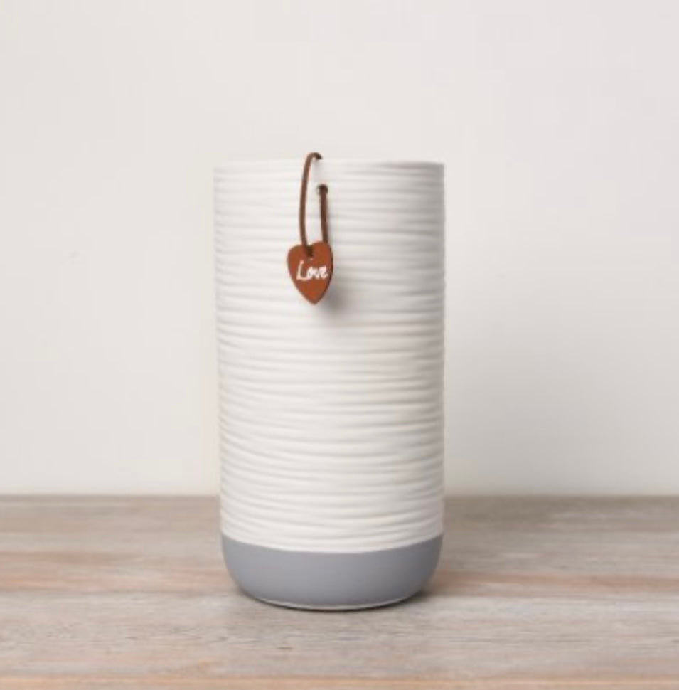 White & Grey Vase