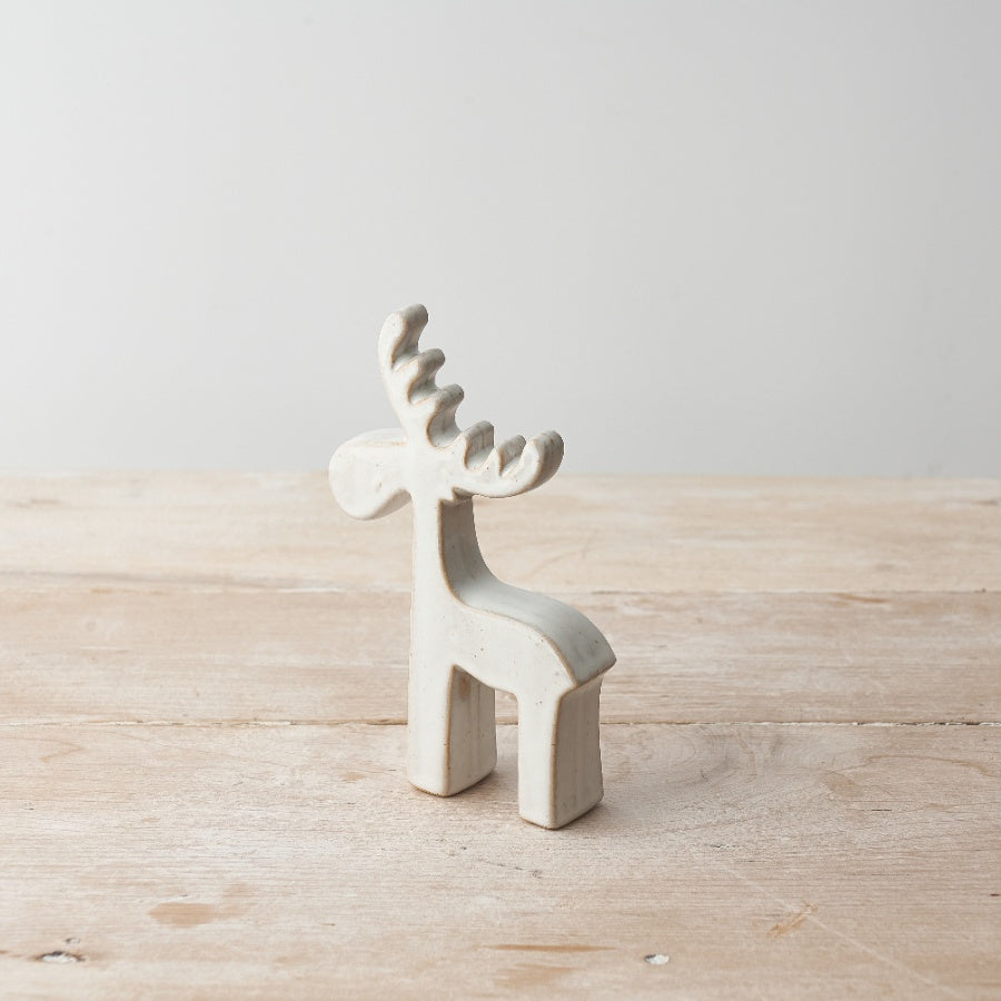 Natural Ceramic Reindeer