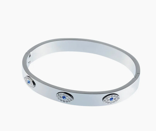 Evil Eye Bangle Silver