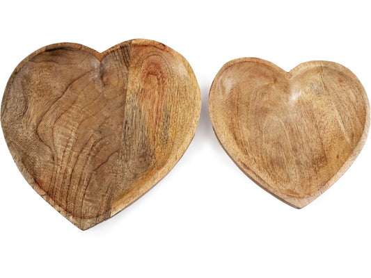 Mango Wood Heart Tray