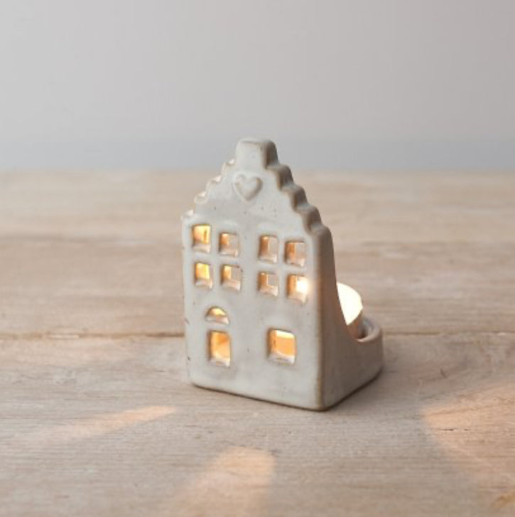 Ceramic Tea Light Holder House