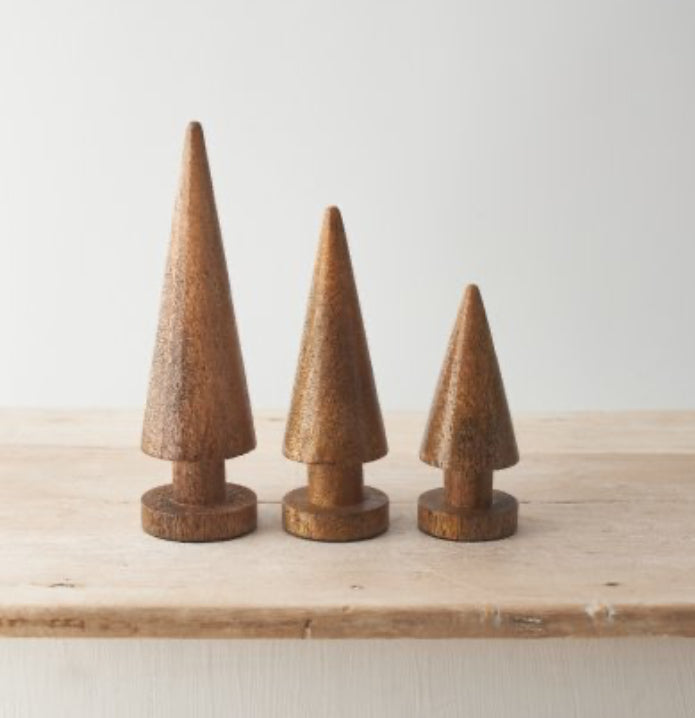 Natural Wooden Cone Tree