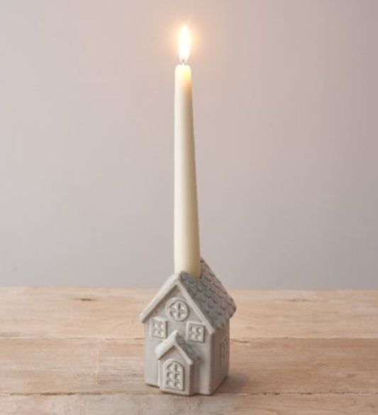 Ceramic House Candle Stick Holder