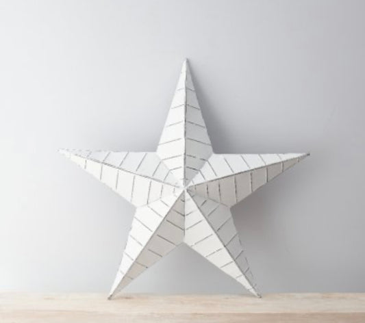 White Metal Barn Star