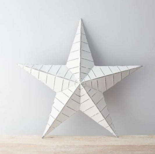 White Metal Barn Star