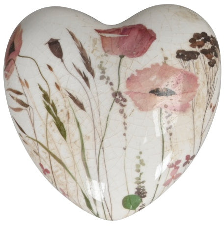 Poppy Heart Ornament