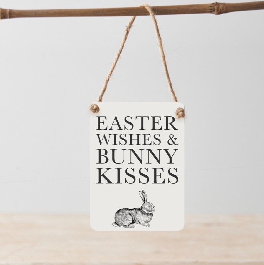 Easter Wishes Mini Metal Sign