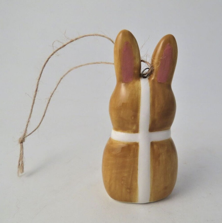 Hot Cross Bunny Hanging Decoration