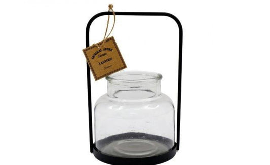 Glass Hurricane Lantern Small