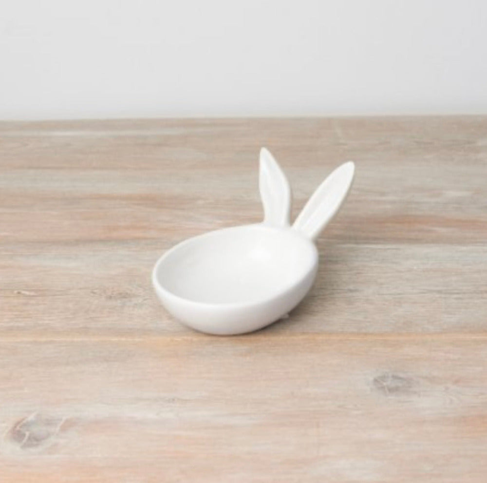 White Bunny Dish