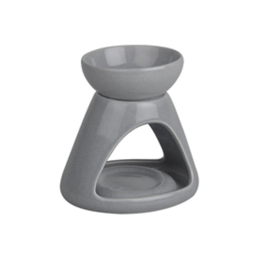 Triangle Cut Out Wax Warmer Grey