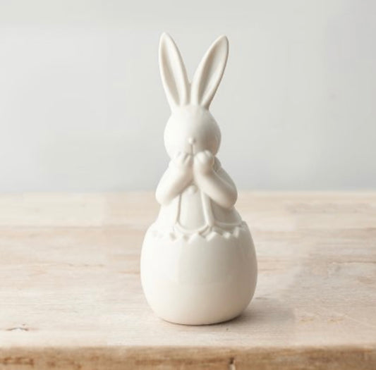 Ceramic Bunny in Egg