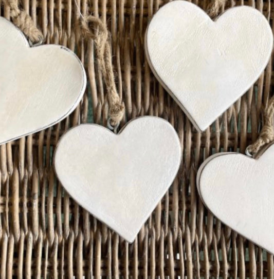 Wooden Hanging Heart