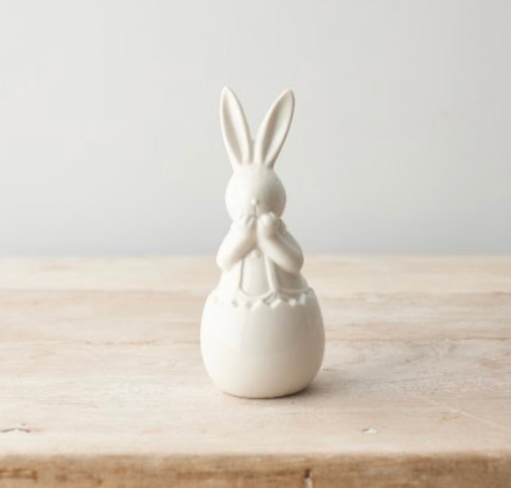 Ceramic Bunny in Egg